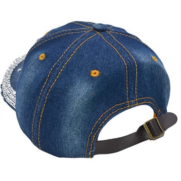 NWT DOG MOM adjustable Denim Hat - Picture 2 of 2